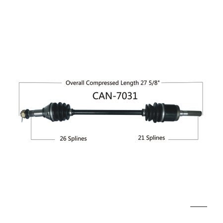 Wide Open OE Replacement CV Axle for CAN AM FRONT R MAVERICK 1000XC/XXC CAN-7031